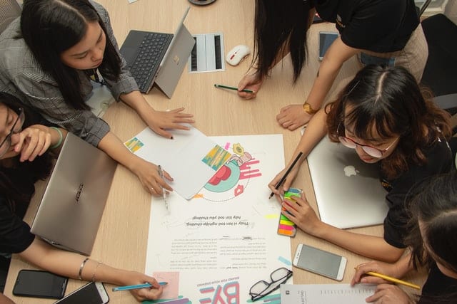 Young people learning together